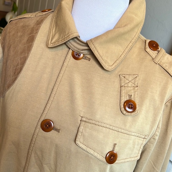 Ralph Lauren Blue Lable Iconic Country Style Cotton Twill Field Jacket in Beige - Picture 6 of 15